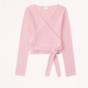 Long Sleeve Wrap Sweater Top | Ballerina core 🩰🩰